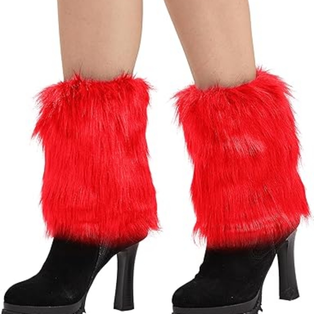 Womens Fur Leg Warmer Winter Short Boot Cuffs Covers Sleeves Great Material: